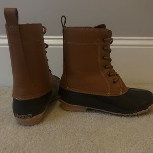 Womens Plaid Duck Boots